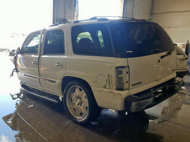 1GKEC13Z54R292232 - 2004 GMC YUKON WHITE photo 3