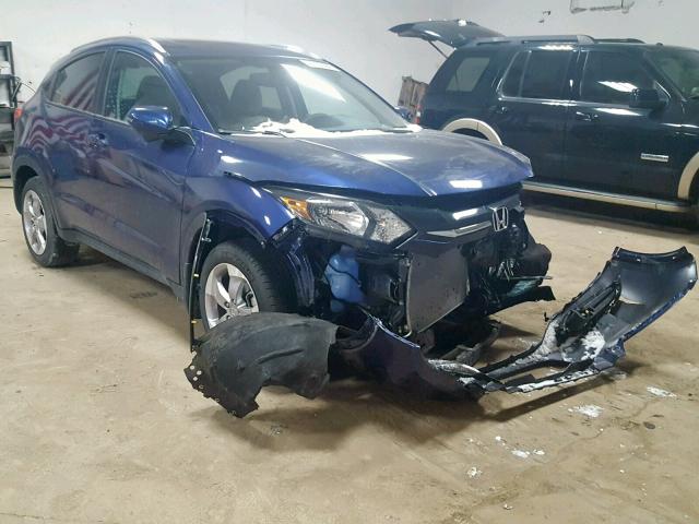 3CZRU6H73HM727927 - 2017 HONDA HR-V EXL BLUE photo 1