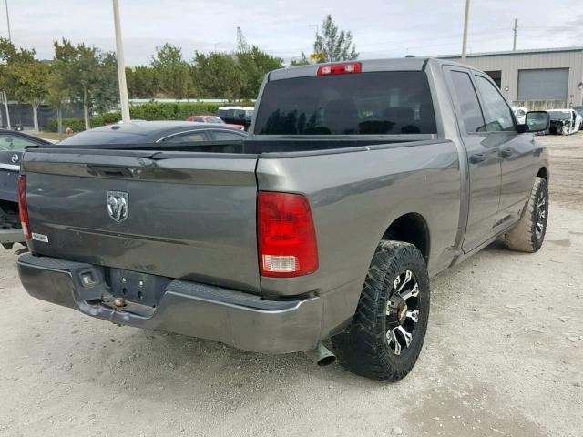 1D7RB1GP5AS177438 - 2010 DODGE RAM 1500 GRAY photo 4