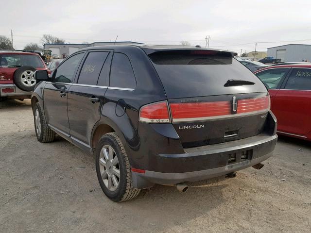 2LMDU68C58BJ26274 - 2008 LINCOLN MKX BLACK photo 3