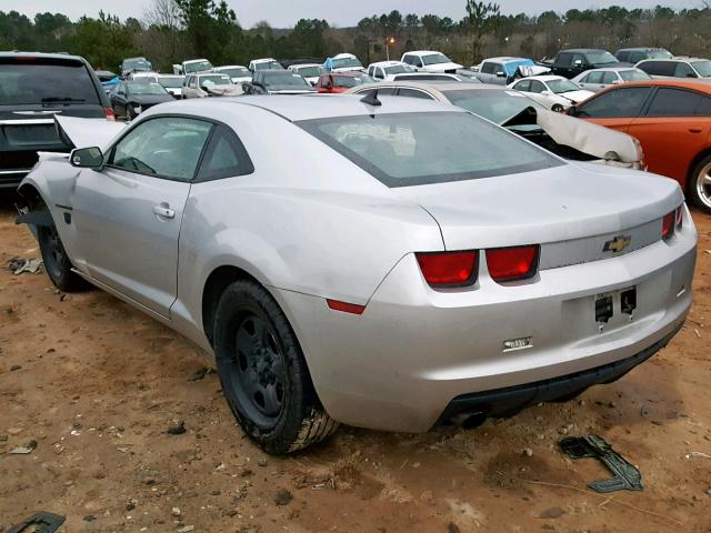 2G1FA1ED7B9141772 - 2011 CHEVROLET CAMARO LS SILVER photo 3