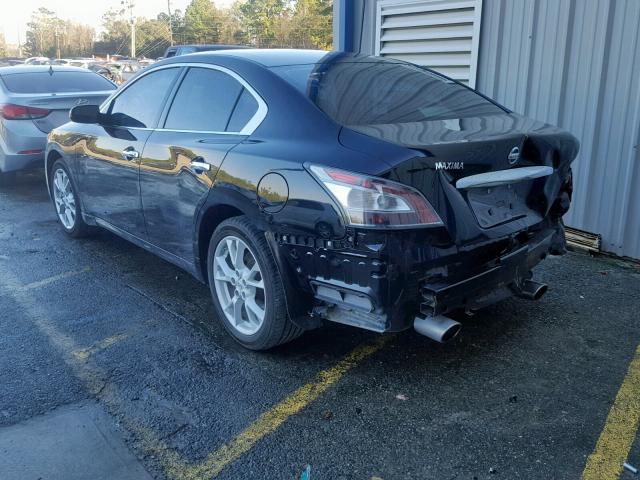 1N4AA5AP7CC832602 - 2012 NISSAN MAXIMA S BLACK photo 3