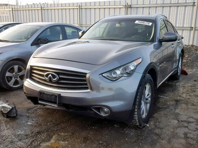 JN8CS1MW2DM174926 - 2013 INFINITI FX37 GRAY photo 2