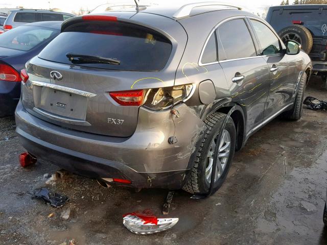 JN8CS1MW2DM174926 - 2013 INFINITI FX37 GRAY photo 4