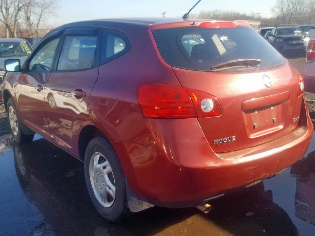 JN8AS58V99W190259 - 2009 NISSAN ROGUE S RED photo 3