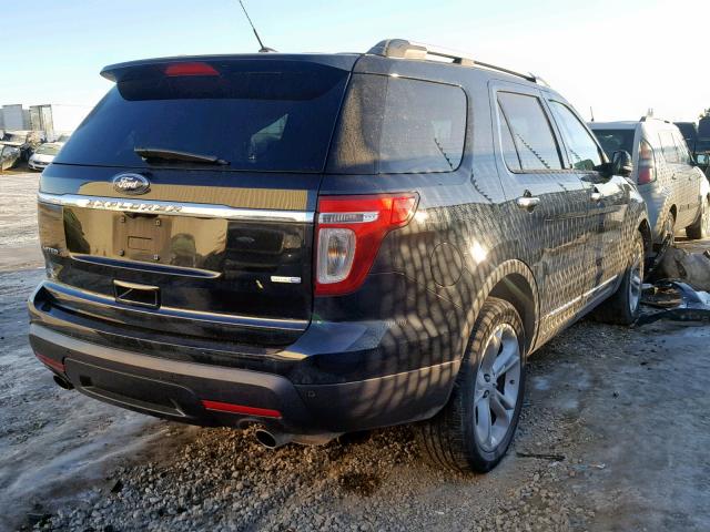 1FM5K8F8XEGA00237 - 2014 FORD EXPLORER L BLACK photo 4