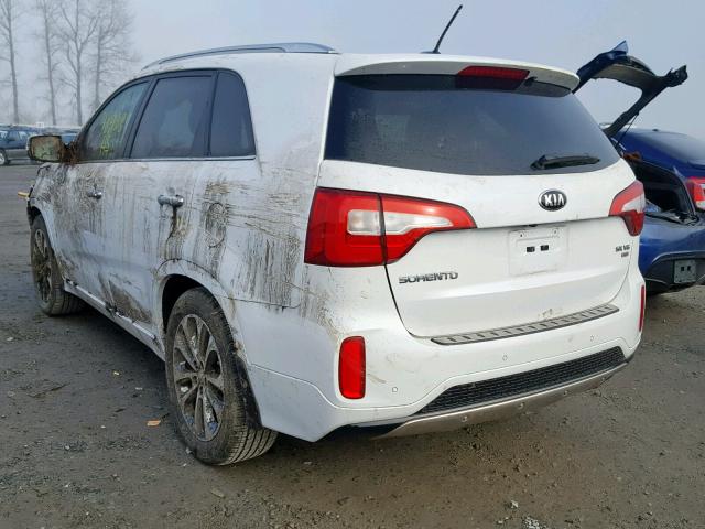 5XYKWDA7XFG562274 - 2015 KIA SORENTO SX WHITE photo 3