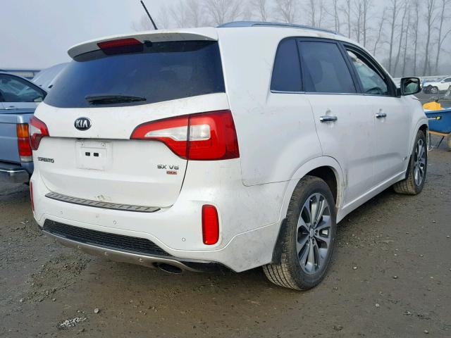 5XYKWDA7XFG562274 - 2015 KIA SORENTO SX WHITE photo 4