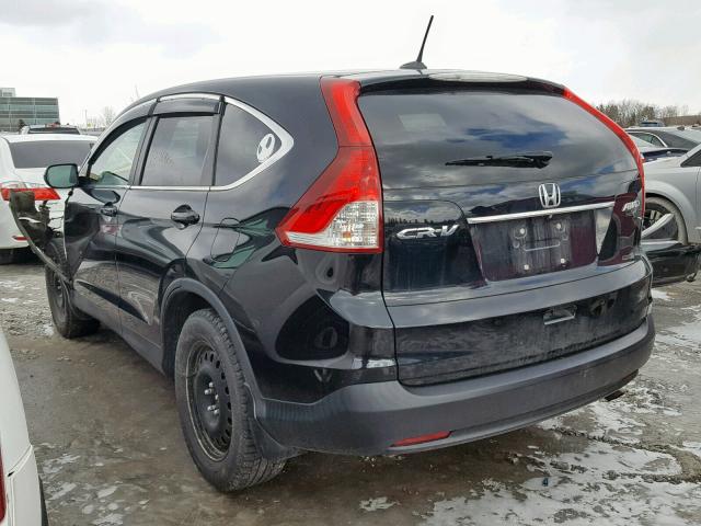 2HKRM4H7XEH103280 - 2014 HONDA CR-V EXL BLACK photo 3