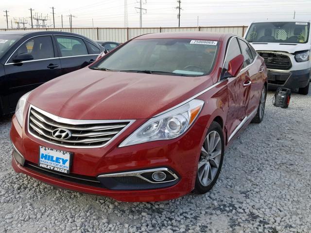 KMHFG4JG1FA454278 - 2015 HYUNDAI AZERA RED photo 2