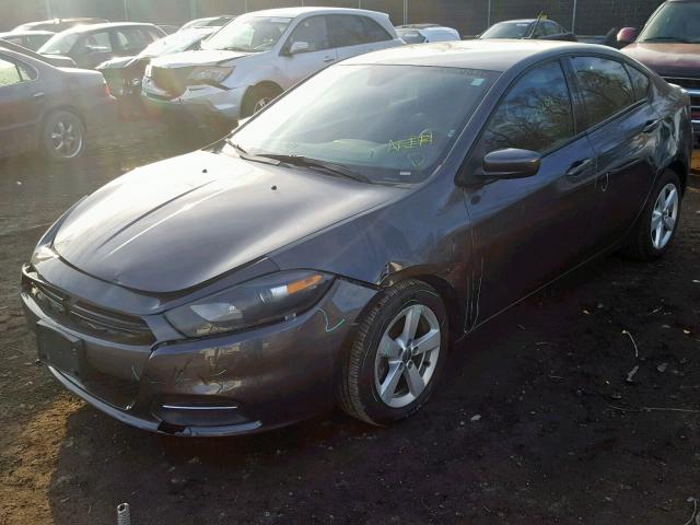 1C3CDFBB8FD406195 - 2015 DODGE DART SXT GRAY photo 2