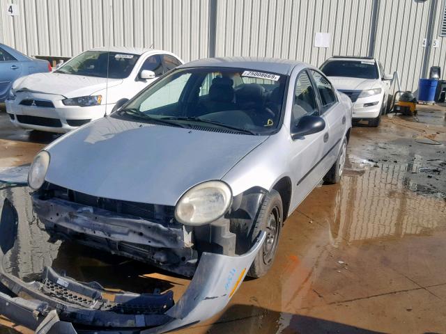 1B3ES26C74D586970 - 2004 DODGE NEON BASE SILVER photo 2