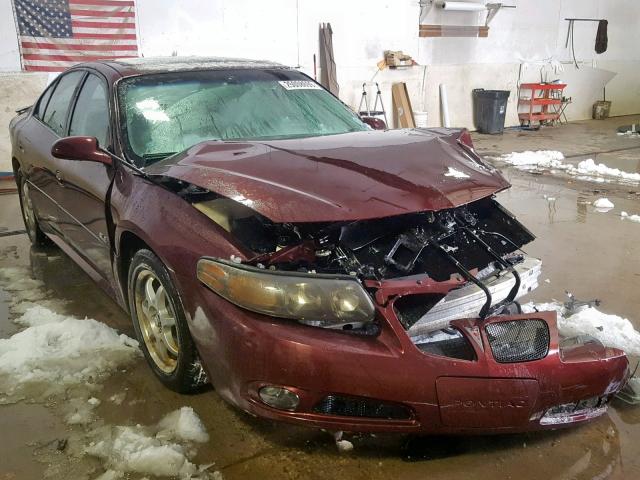 1G2HY52K45U134120 - 2005 PONTIAC BONNEVILLE MAROON photo 1