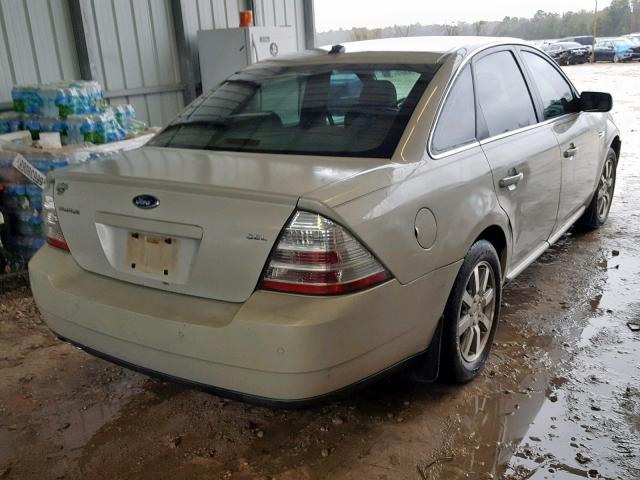 1FAHP24W58G103321 - 2008 FORD TAURUS SEL TAN photo 4