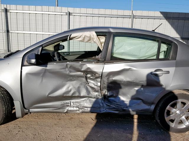 3N1AB61E98L677030 - 2008 NISSAN SENTRA 2.0 SILVER photo 9