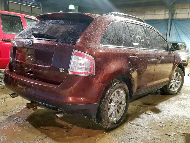 2FMDK4JC1ABB03967 - 2010 FORD EDGE SEL MAROON photo 4