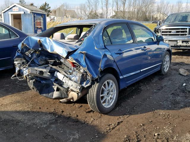 1HGFA16567L098185 - 2007 HONDA CIVIC LX BLUE photo 4