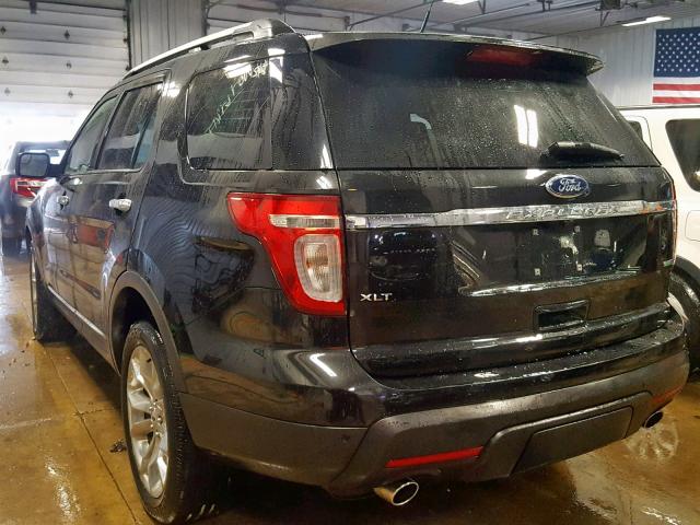 1FM5K8D82FGB66322 - 2015 FORD EXPLORER X BLACK photo 3