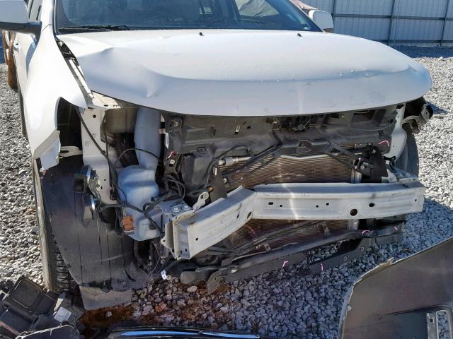 2FMDK3JC1BBA19482 - 2011 FORD EDGE SEL WHITE photo 9