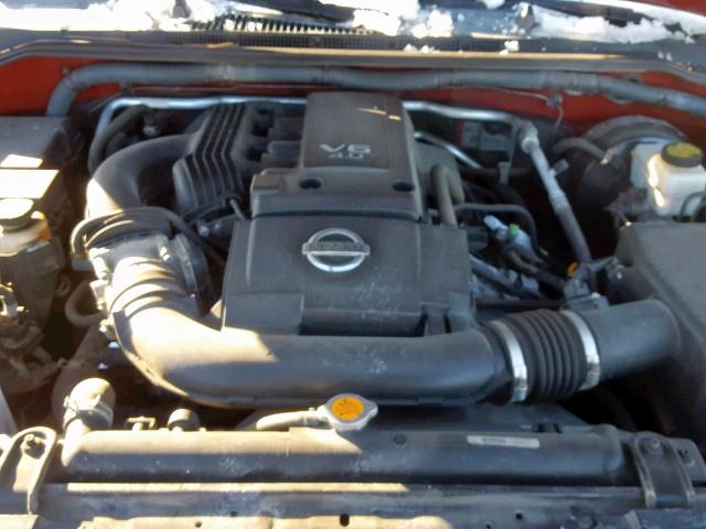 1N6AD0FV5AC421737 - 2010 NISSAN FRONTIER C BURGUNDY photo 7