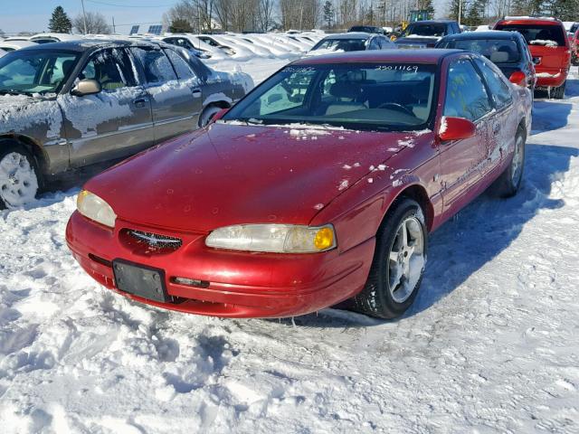 1FALP62W2TH128250 - 1996 FORD THUNDERBIR RED photo 2