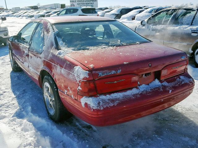 1FALP62W2TH128250 - 1996 FORD THUNDERBIR RED photo 3