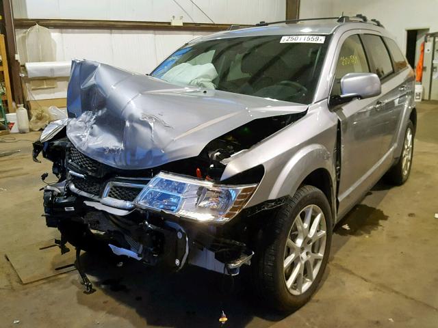 3C4PDDFG2JT477323 - 2018 DODGE JOURNEY GT SILVER photo 2