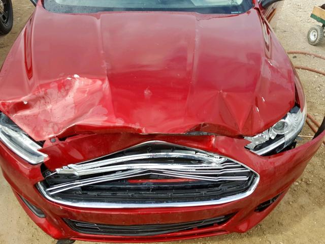 3FA6P0G77GR302295 - 2016 FORD FUSION S RED photo 7