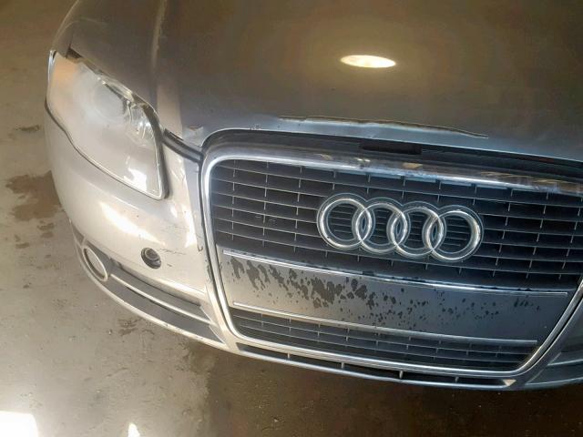 WAUDH78E57A013833 - 2007 AUDI A4 3.2 QUA GRAY photo 9