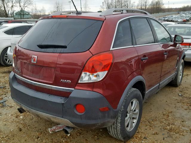 3GSDL43N69S555021 - 2009 SATURN VUE XE BURGUNDY photo 4