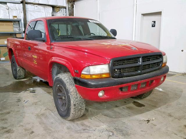 1B7GG22Y3XS169744 - 1999 DODGE DAKOTA RED photo 1