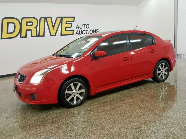 3N1AB6APXCL785621 - 2012 NISSAN SENTRA 2.0 RED photo 2