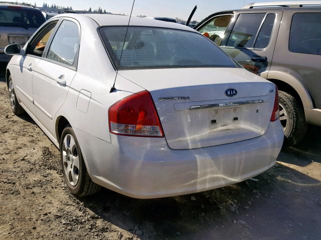 KNAFE122275447617 - 2007 KIA SPECTRA EX WHITE photo 3