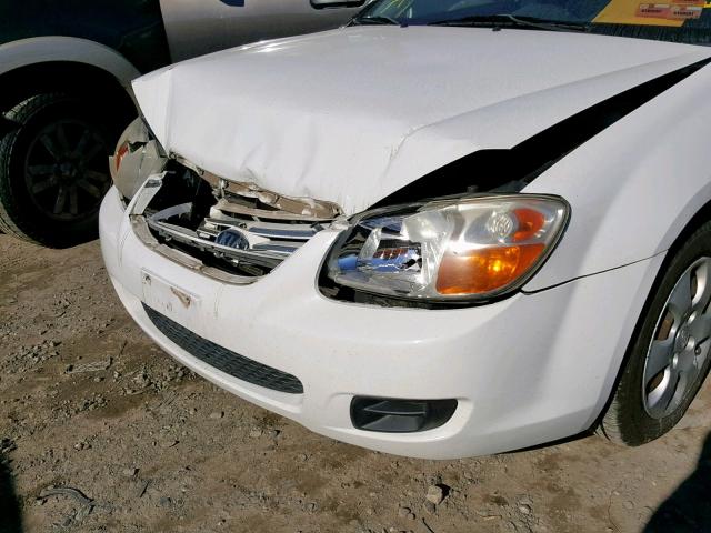 KNAFE122275447617 - 2007 KIA SPECTRA EX WHITE photo 9