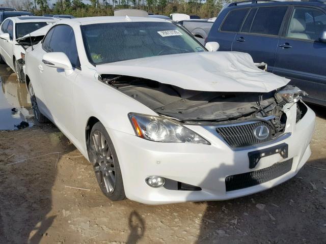 JTHFE2C20A2503228 - 2010 LEXUS IS 350 WHITE photo 1