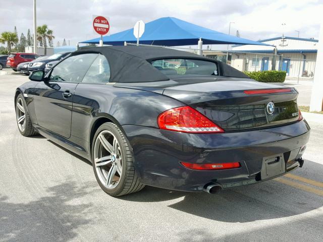 WBAEB5C53AC225532 - 2010 BMW 650 I BLACK photo 3