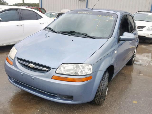 KL1TD66627B711849 - 2007 CHEVROLET AVEO BASE ლურჯი ფოტო 2