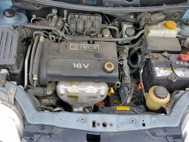 KL1TD66627B711849 - 2007 CHEVROLET AVEO BASE ლურჯი ფოტო 7