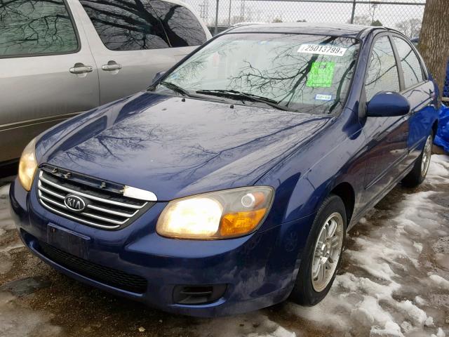 KNAFE221295606636 - 2009 KIA SPECTRA EX BLUE photo 2