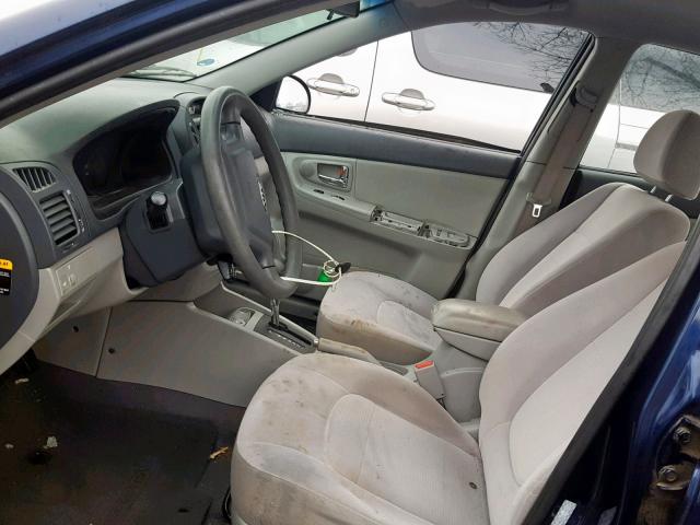 KNAFE221295606636 - 2009 KIA SPECTRA EX BLUE photo 5