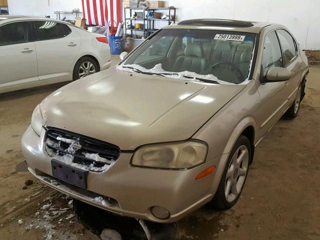 JN1CA31A3YT025619 - 2000 NISSAN MAXIMA GLE TAN photo 2