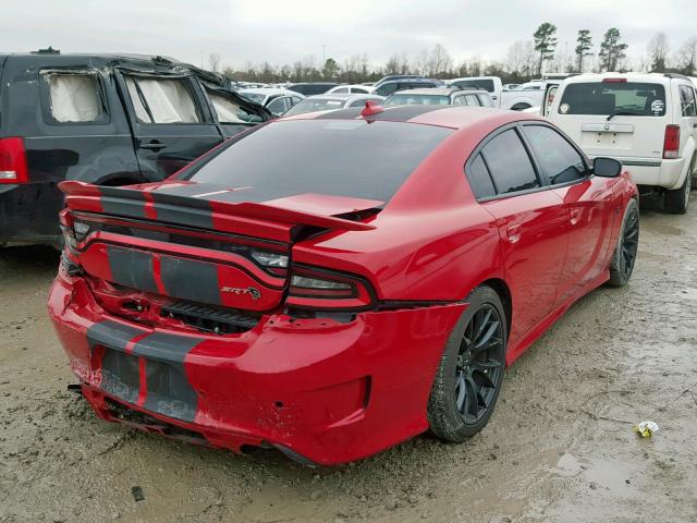 2C3CDXL9XGH237142 - 2016 DODGE CHARGER SR RED photo 4