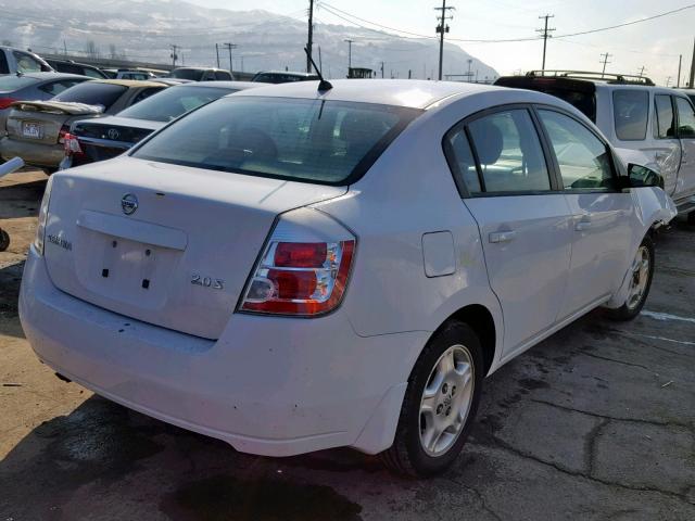 3N1AB61E57L676603 - 2007 NISSAN SENTRA 2.0 WHITE photo 4