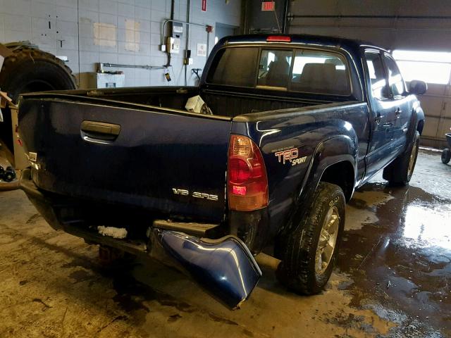 5TEMU52N97Z369221 - 2007 TOYOTA TACOMA DOU BLUE photo 4