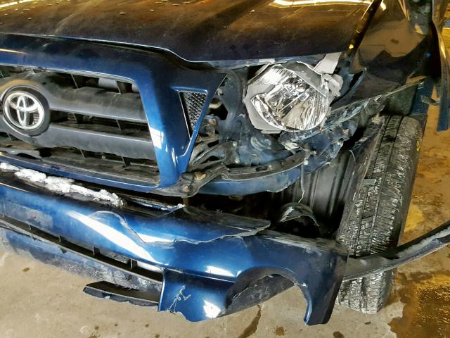 5TEMU52N97Z369221 - 2007 TOYOTA TACOMA DOU BLUE photo 9