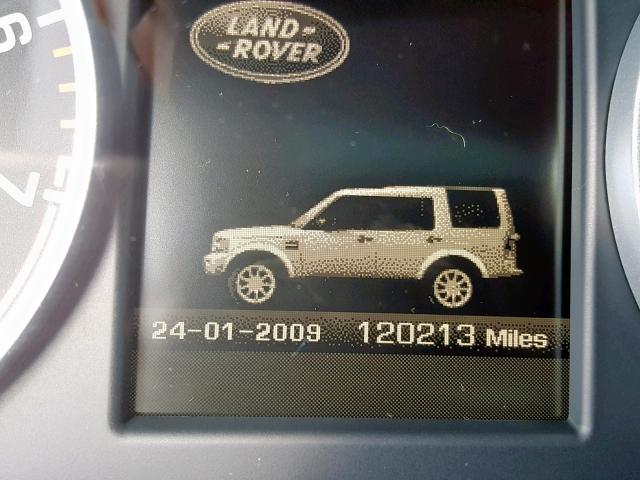 SALAG2D43AA545526 - 2010 LAND ROVER LR4 HSE GRAY photo 8