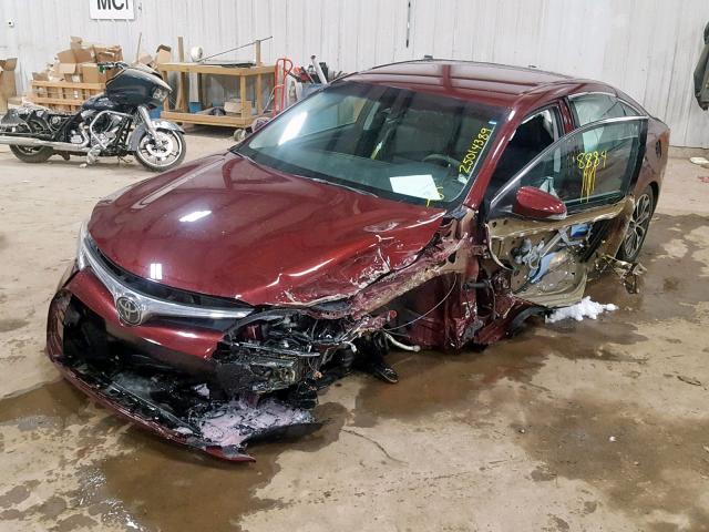 4T1BK1EB1JU275532 - 2018 TOYOTA AVALON XLE MAROON photo 2