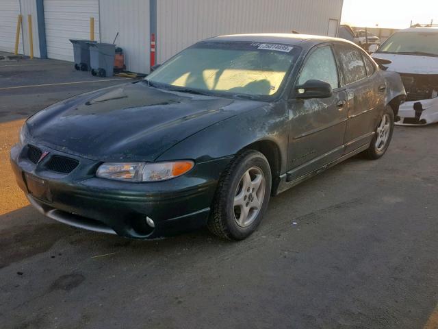 1G2WP52K7YF132333 - 2000 PONTIAC GRAND PRIX GREEN photo 2
