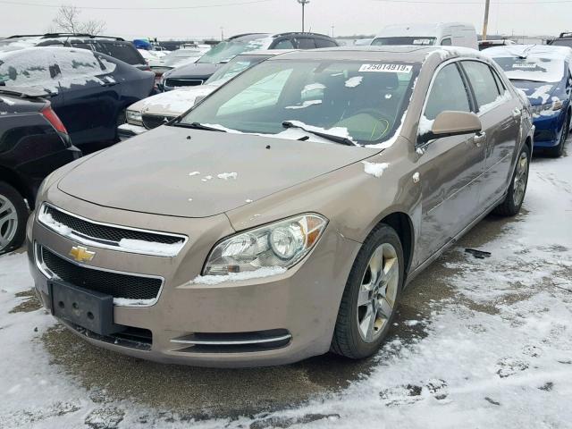 1G1ZH57B58F267558 - 2008 CHEVROLET MALIBU 1LT GOLD photo 2