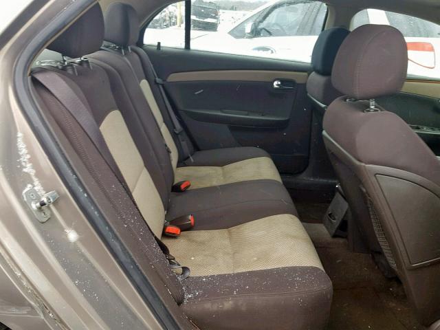 1G1ZH57B58F267558 - 2008 CHEVROLET MALIBU 1LT GOLD photo 6